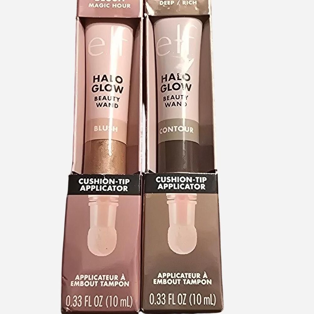 E.l.f. Halo Glow Beauty Wand 2-Pack – Magic Hour Blush & Deep Rich Contour